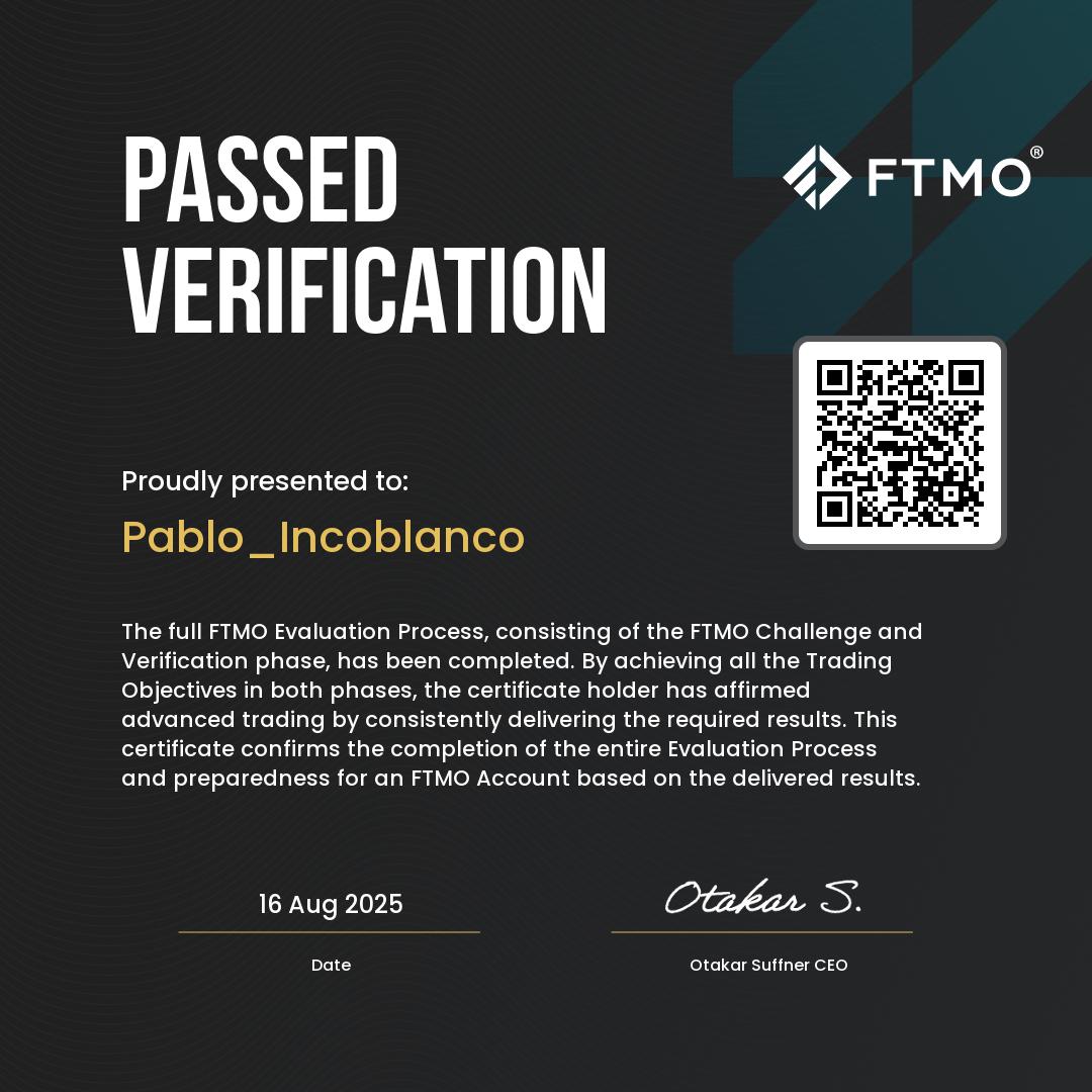 FTMO Passed Verification — Pablo Incoblanco